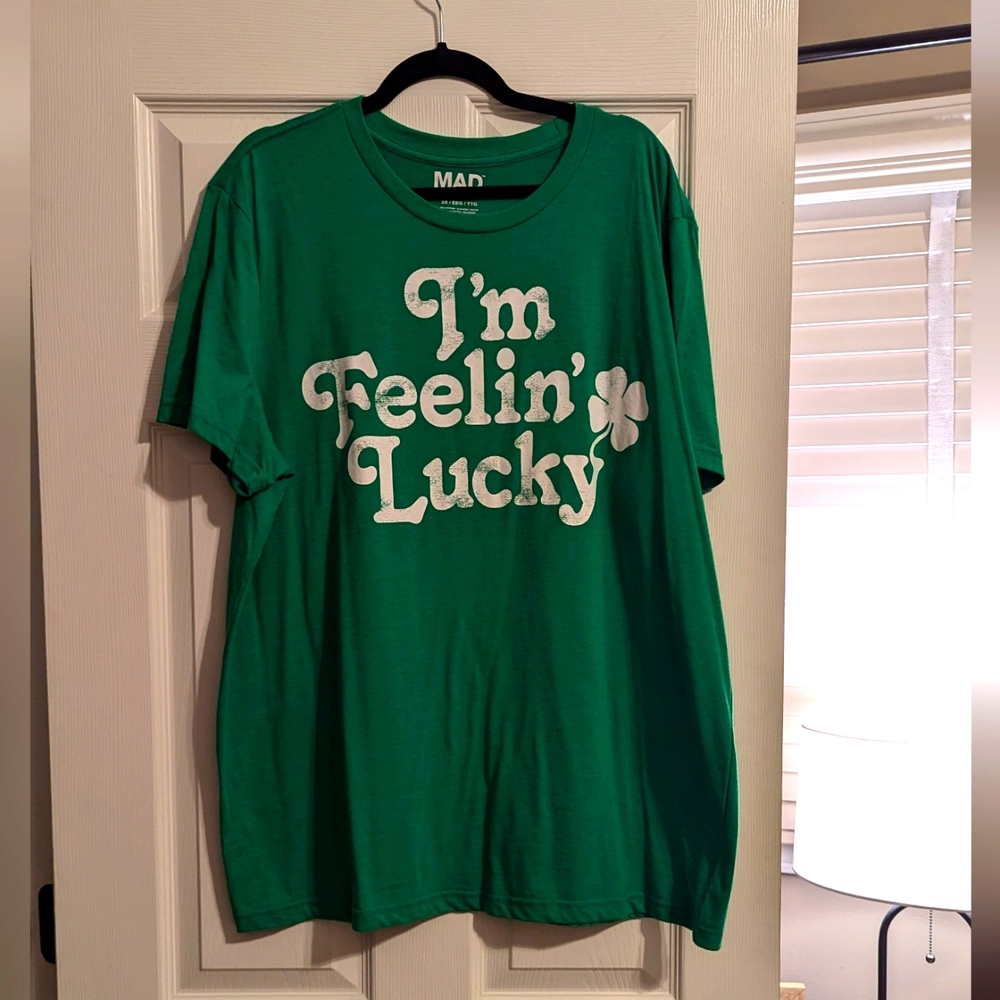 St. Patricks Day Tee "I'm feeling Lucky" Unisex size 2x